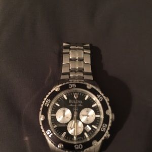 Men’s silver Bulova watch